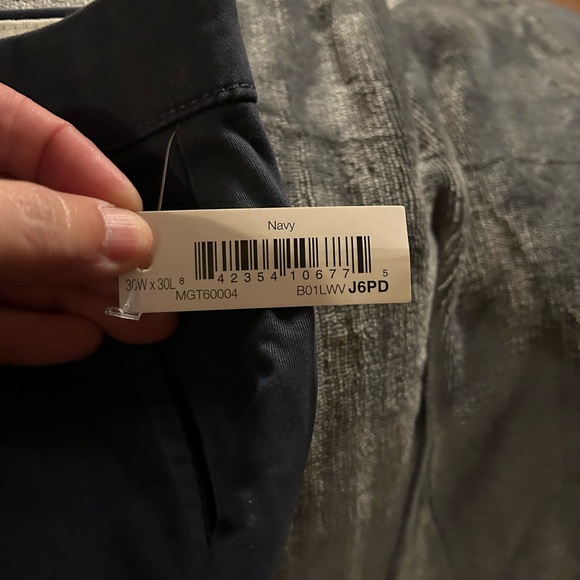 Good Threads  Mens 30W Navy Blue Slim fit Chinos. NWT - Picture 4 of 7